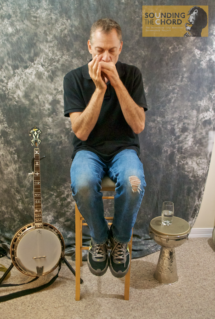 sandy weltman intervew  his home harmonica  banjo.jpg